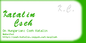 katalin cseh business card